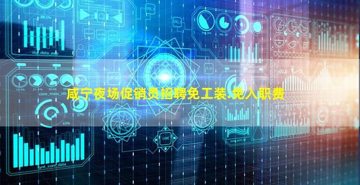咸宁夜场促销员招聘免工装.免入职费